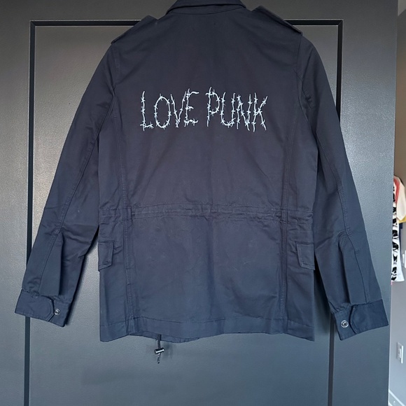 NWOT | Zadig & Voltaire | Kayak Love Punk Military Style Jacket - Picture 4 of 7